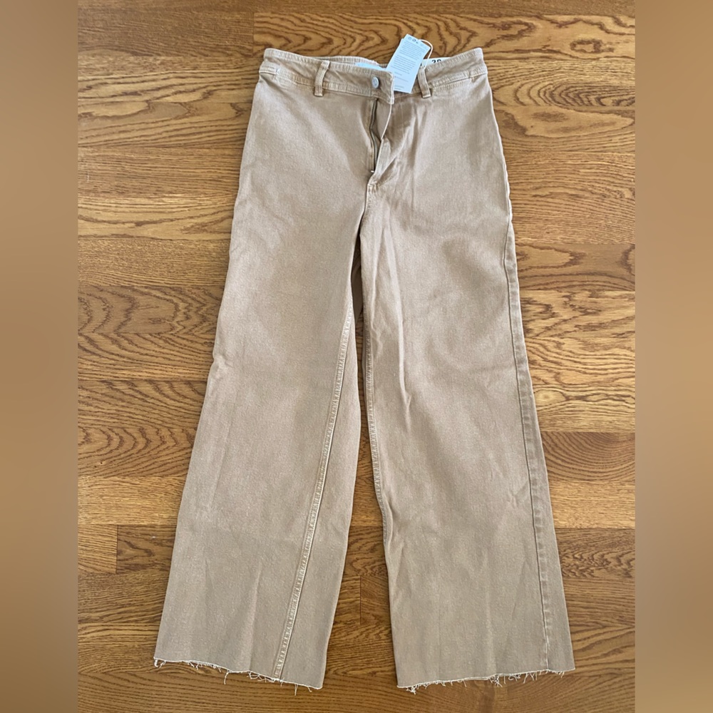 Mango High-waisted ankle length culottes size 6